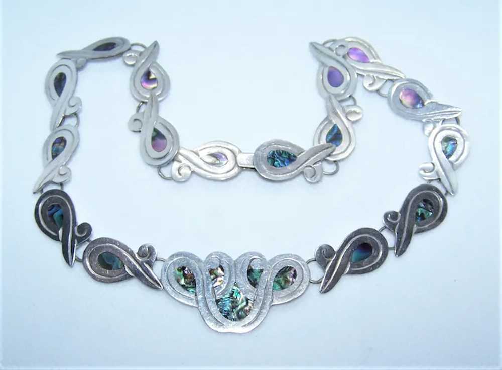 Made in Mexico Mexican Sterling Silver Abalone Li… - image 3