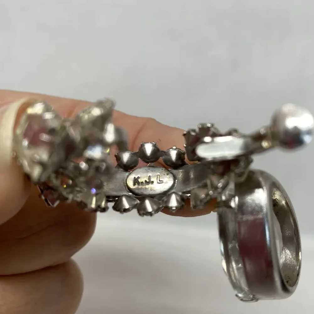Kenneth J Lane (K.J.L.) Huge Crystal drop earring… - image 12