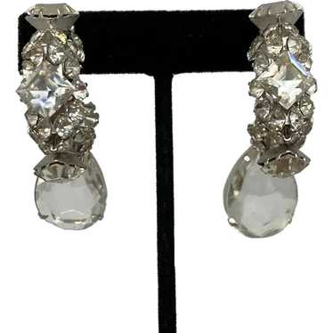 Kenneth J Lane (K.J.L.) Huge Crystal drop earrings