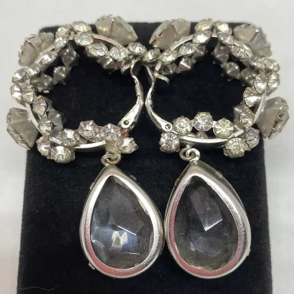 Kenneth J Lane (K.J.L.) Huge Crystal drop earring… - image 6