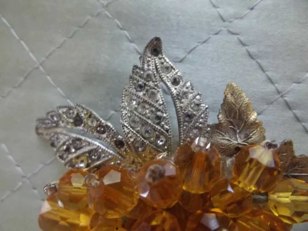 Old Crystal Dress Clip - image 2