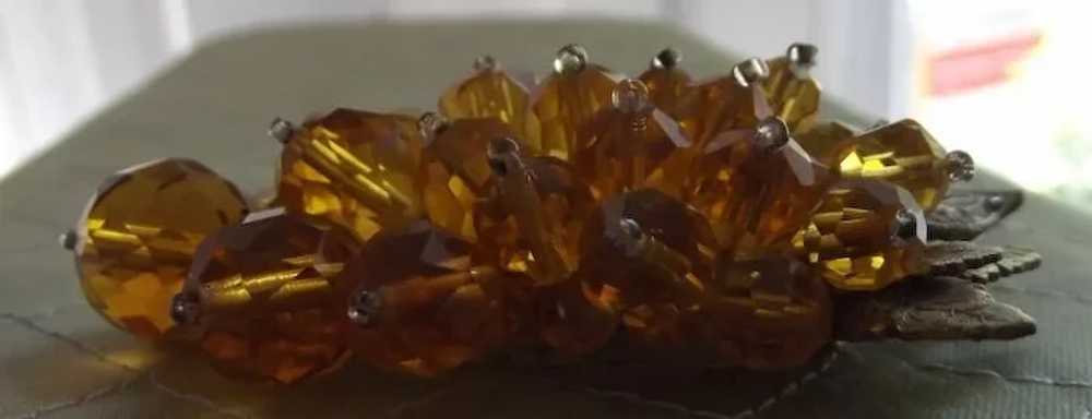 Old Crystal Dress Clip - image 4