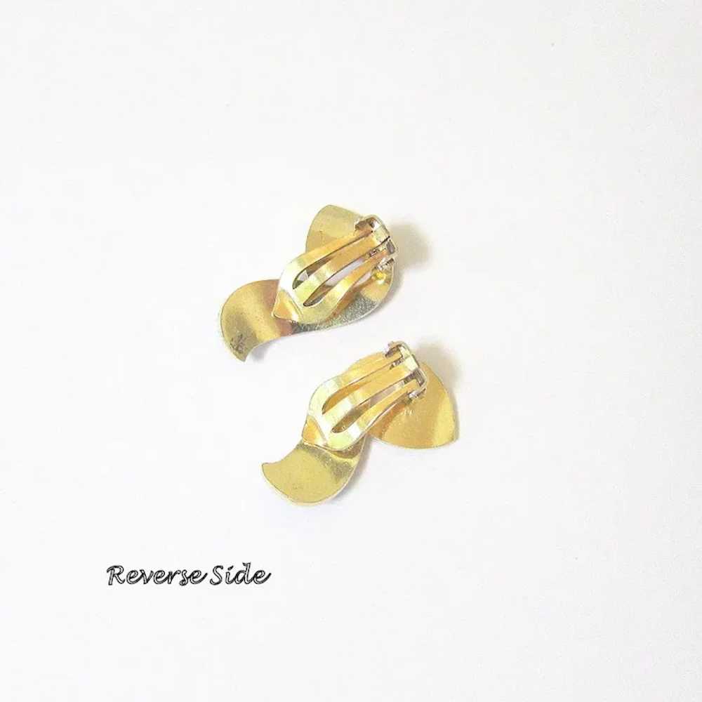 Blue Guilloche Gold Vermeil over Sterling Silver … - image 4