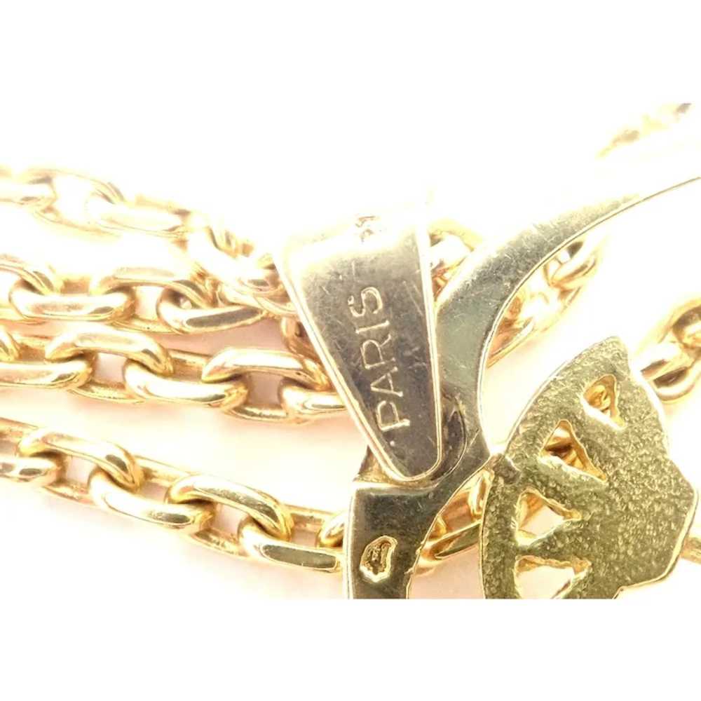 Rare! Vintage Authentic Hermes 18k Yellow Gold Sh… - image 12