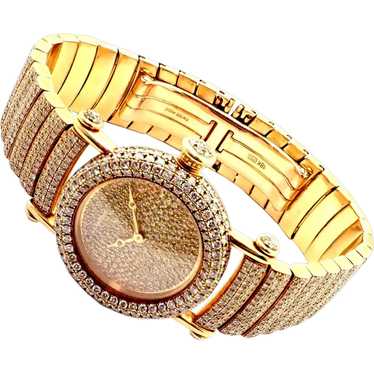 Authentic! Cartier Diabolo Pave 15ct Diamond 18k Y