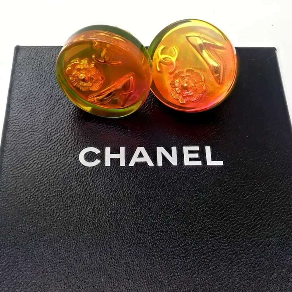 Rare! Vintage Chanel Paris France Holographic Log… - image 2