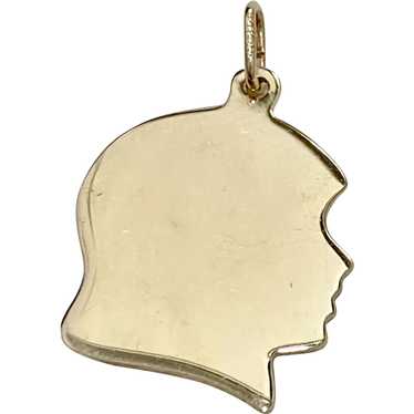 14K Gold Tiny Silhouette Charm Necklace
