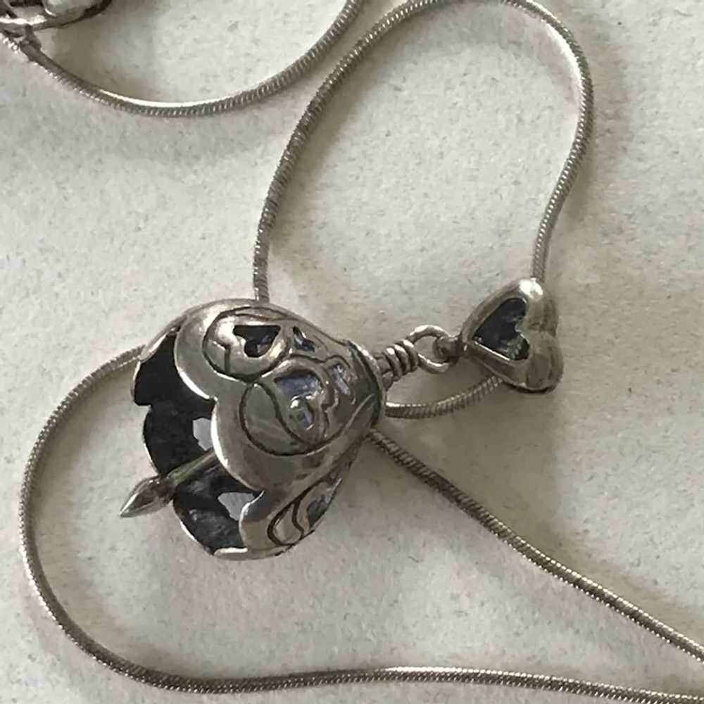 Musical Bell Pendant / Necklace Romantic Heart De… - image 3