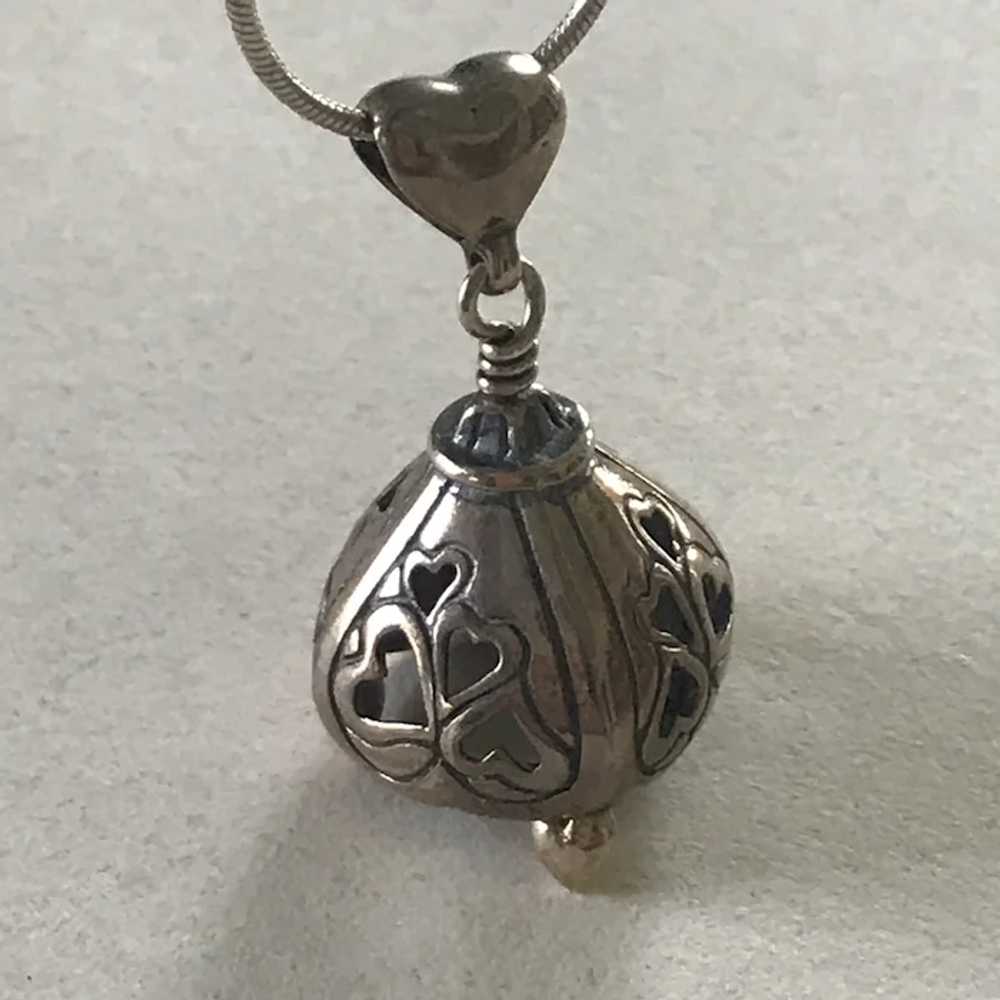 Musical Bell Pendant / Necklace Romantic Heart De… - image 4