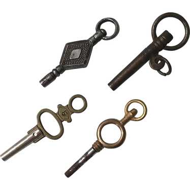 Antique and Vintage Watch Keys, Four Keys