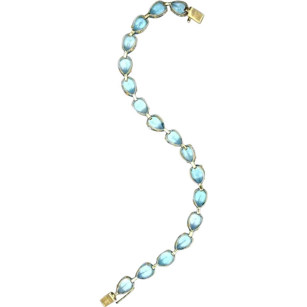 14kt Ladies blue topaz bracelet - image 1
