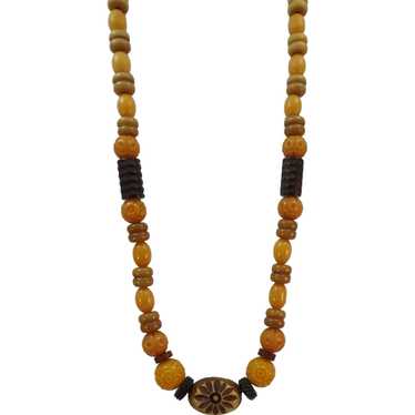 VINTAGE Original  Colorful Bakelite Necklace  All… - image 1