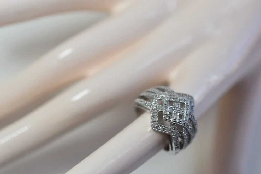 Vintage ZRW Estate Designer Diamonds And White Go… - image 4
