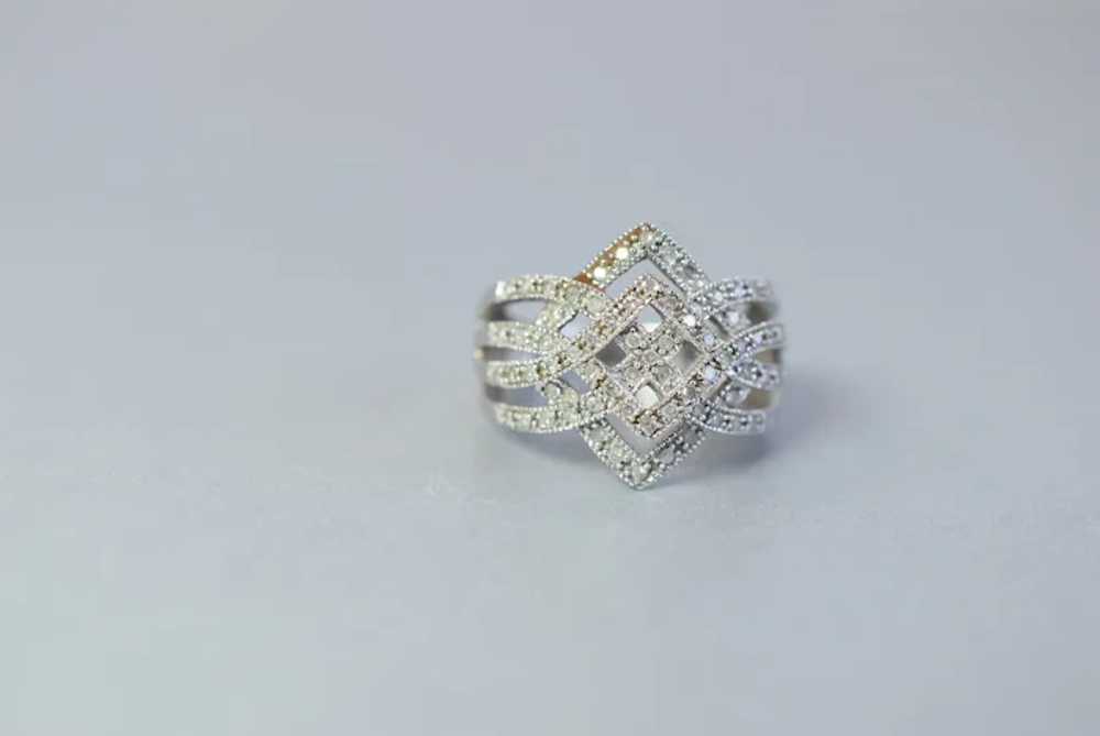 Vintage ZRW Estate Designer Diamonds And White Go… - image 5