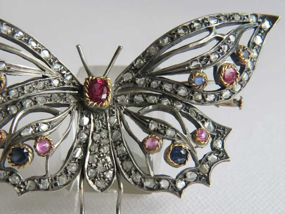 Art Nouveau Diamond butterfly brooch, ca. 1900 - image 5