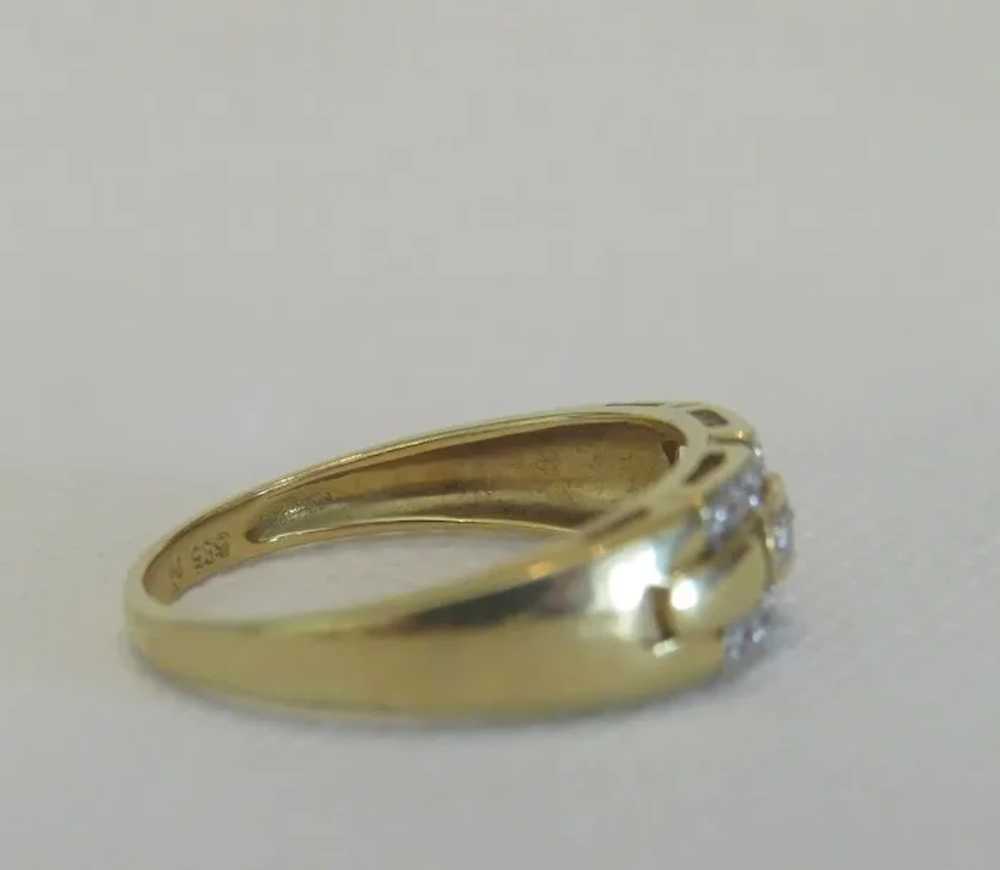 Vintage Diamond ring, 14k yellow gold, ca. 1960 - image 7