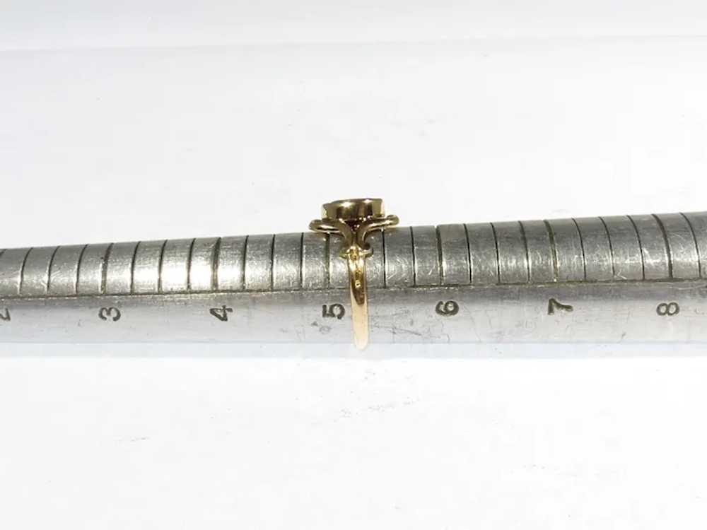 Vintage 14kt Gold Garnet Ring - image 5