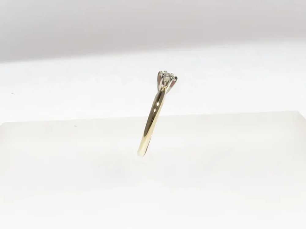 Small Round Diamond Engagement Ring - image 10