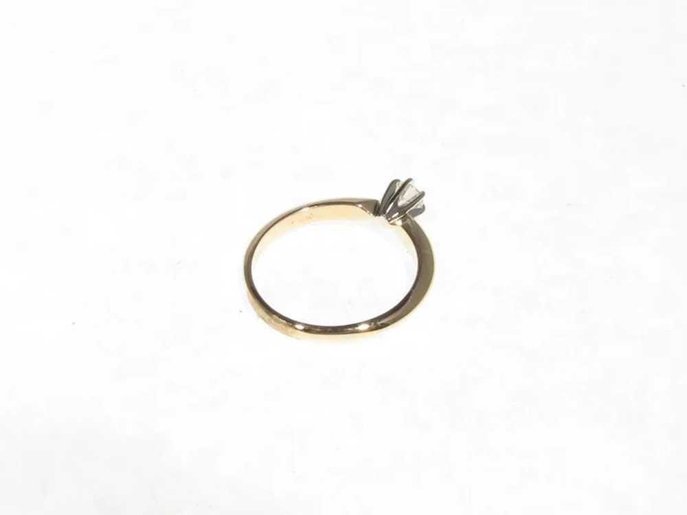 Small Round Diamond Engagement Ring - image 11