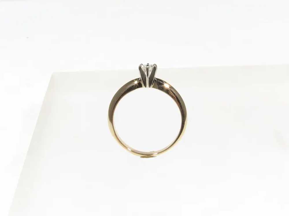 Small Round Diamond Engagement Ring - image 6