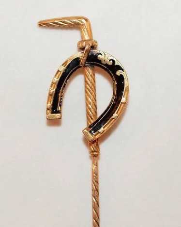 Swarovski Crystal Horseshoe Gold Keychain