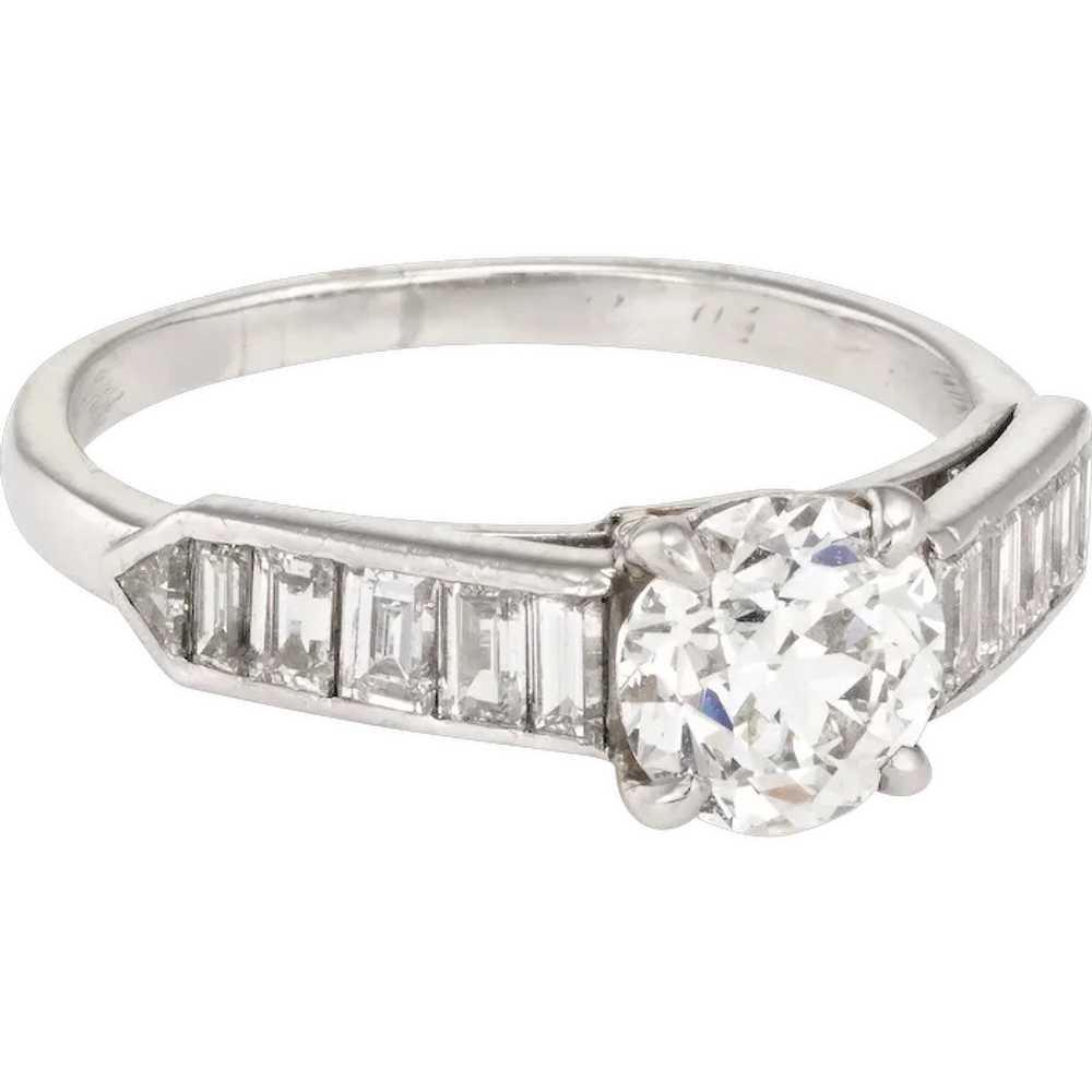 Cartier Vintage Diamond Engagement Ring 900 Plati… - image 1