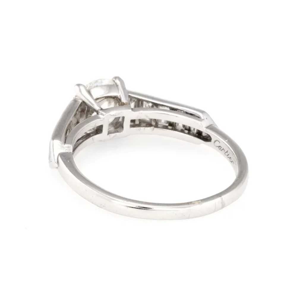 Cartier Vintage Diamond Engagement Ring 900 Plati… - image 4