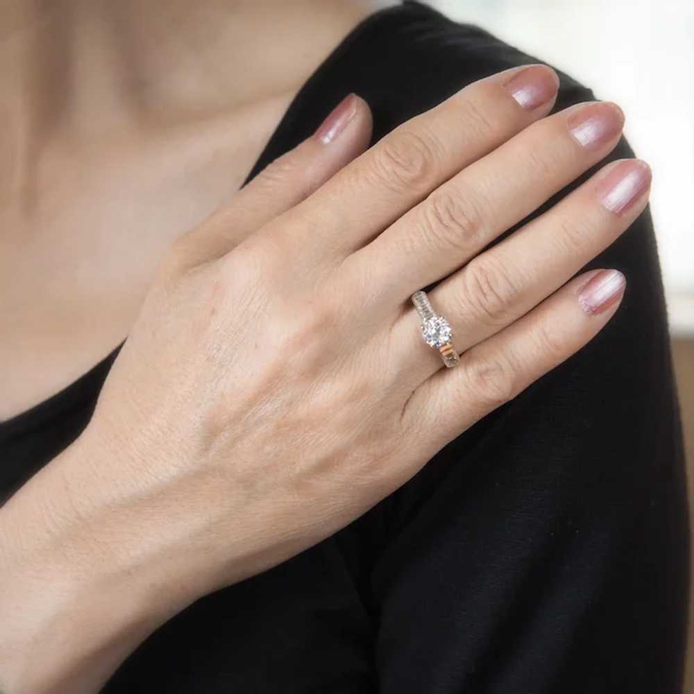 Cartier Vintage Diamond Engagement Ring 900 Plati… - image 5