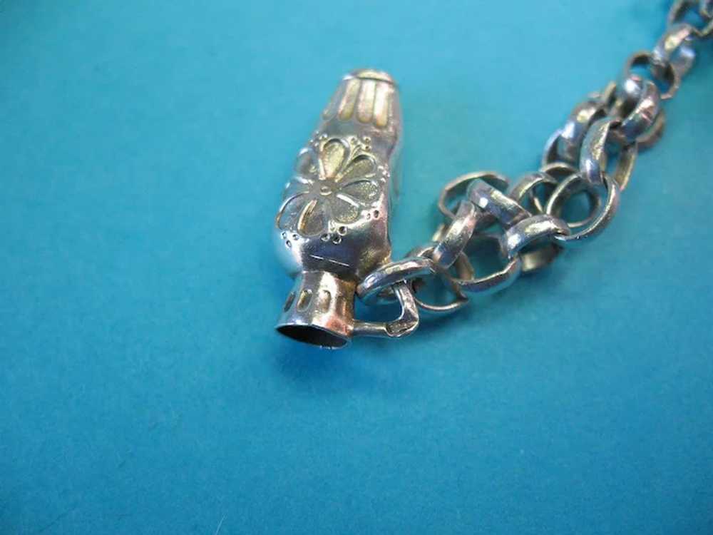 RARE Vintage Silver French Charm Bracelet 1838 an… - image 6