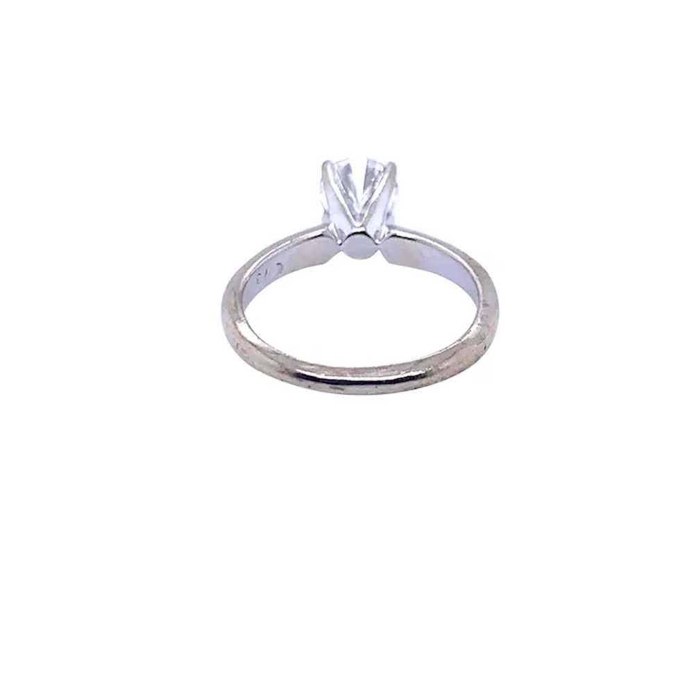 14K White Gold Diamond Engagement Ring - image 3