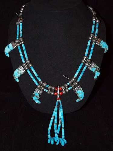 Extraordinary Native American Turquoise and Sterli