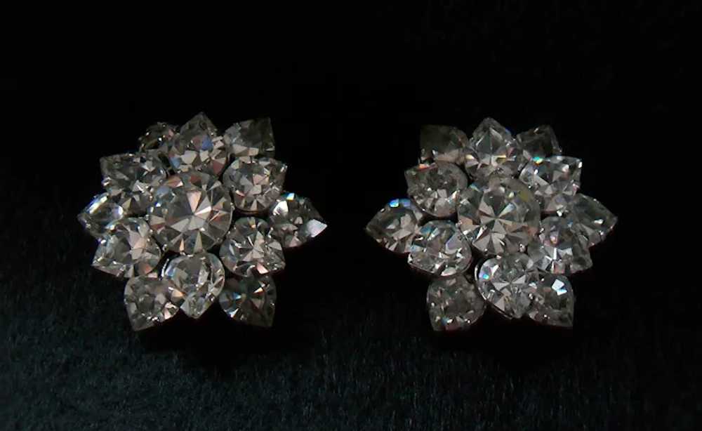 Vintage Pair Austrian Crystal Rhinestone Brooches… - image 10