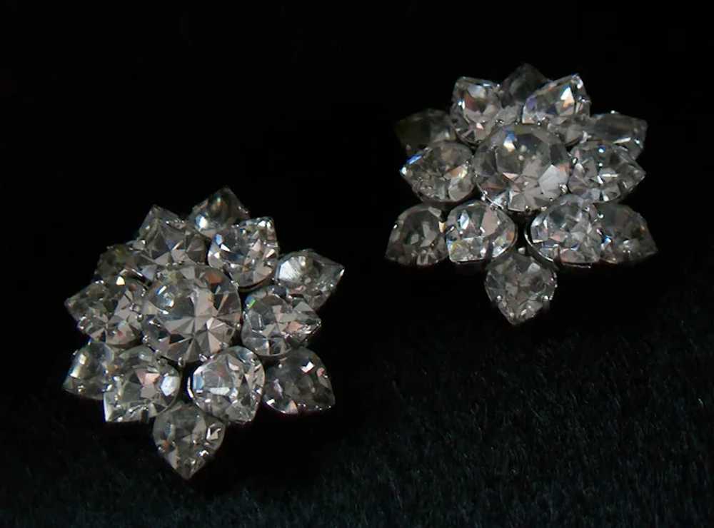 Vintage Pair Austrian Crystal Rhinestone Brooches… - image 11