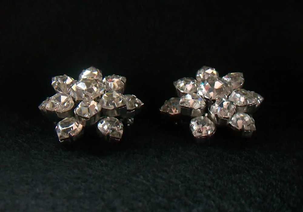 Vintage Pair Austrian Crystal Rhinestone Brooches… - image 12