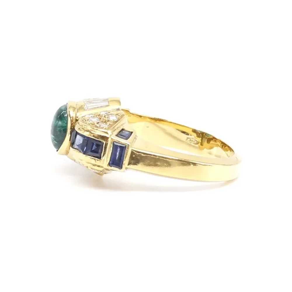 Lady's 18K Vintage Emerald, Ruby, Sapphire & Diam… - image 10