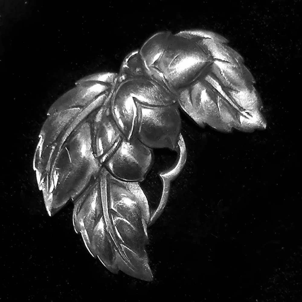 Viking Craft Sterling Leaves & Buds Pin - image 8