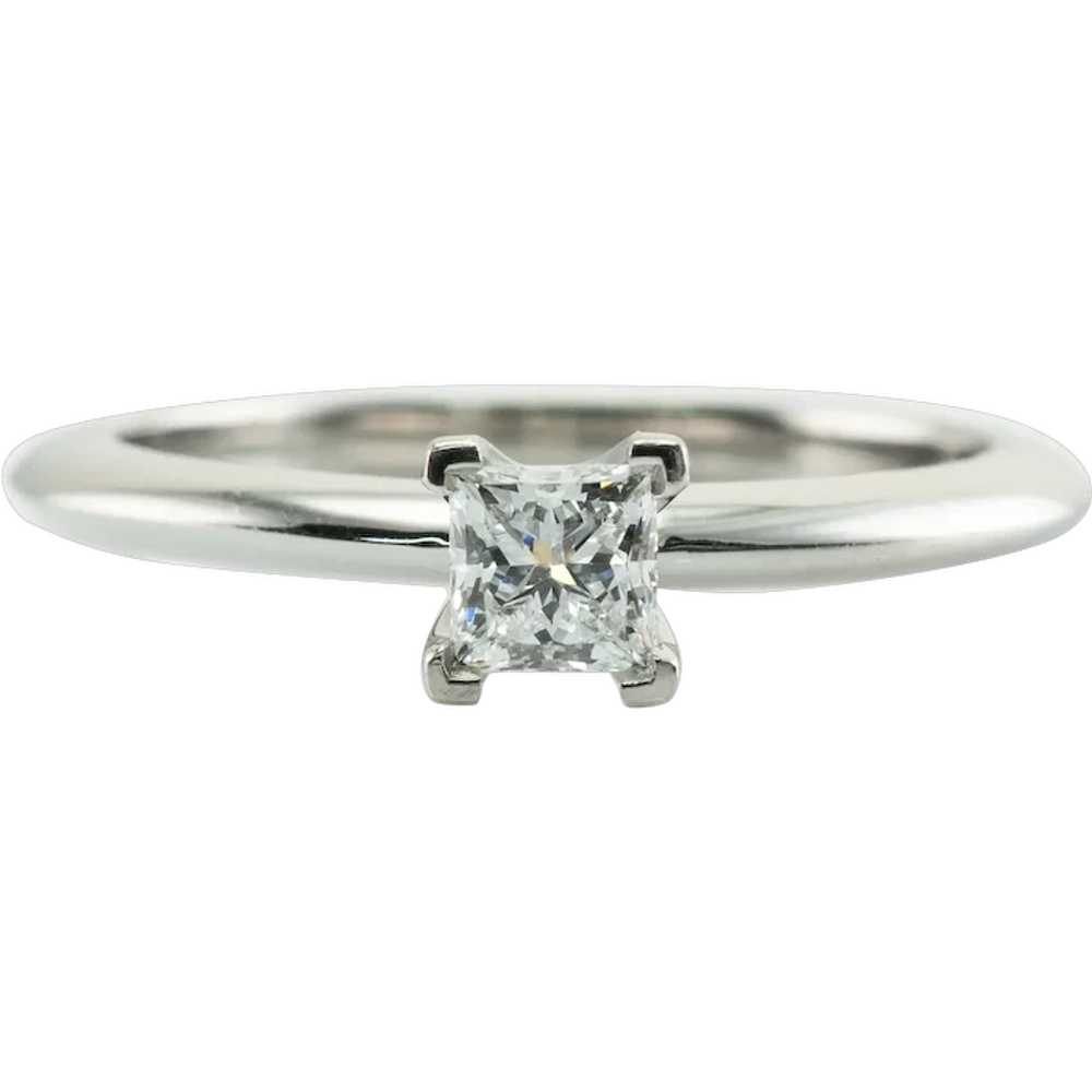 Tiffany & Co. Solitaire Diamond Ring Princess cut… - image 1