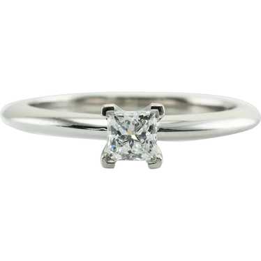 Tiffany & Co. Solitaire Diamond Ring Princess cut… - image 1