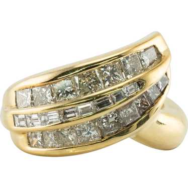 Diamond Ring 18K Gold Band 2.09 TDW - image 1