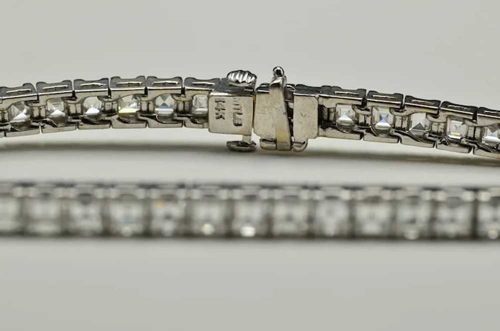 Square Emerald Cut Diamond Bracelet with 15.64 ca… - image 4