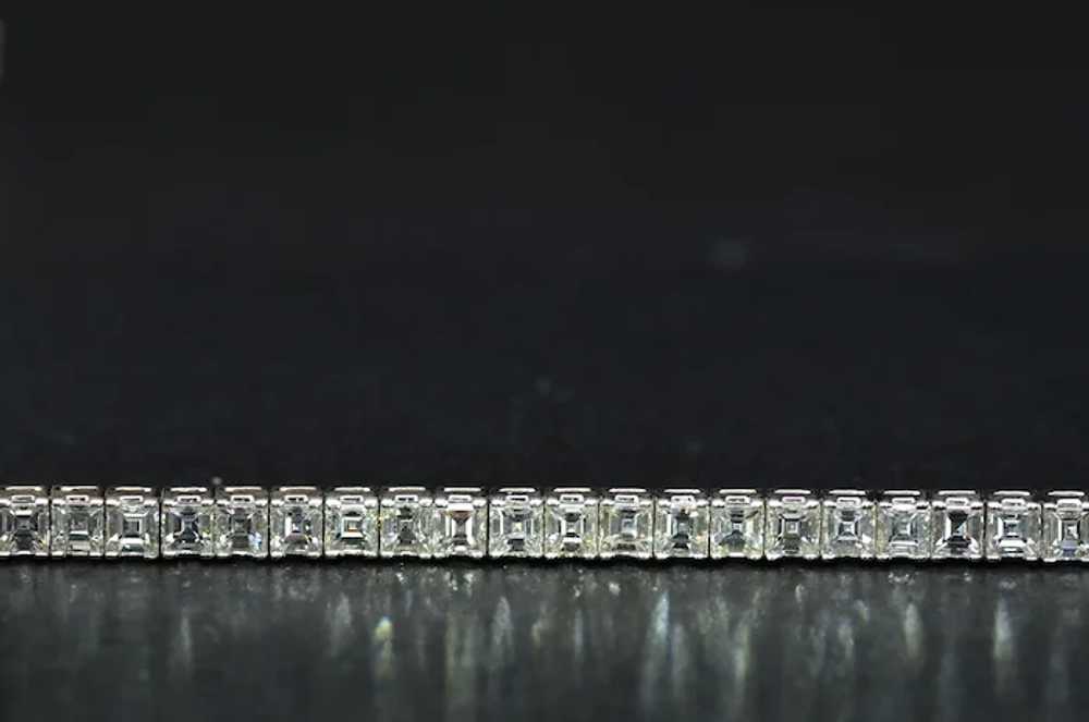 Square Emerald Cut Diamond Bracelet with 15.64 ca… - image 8