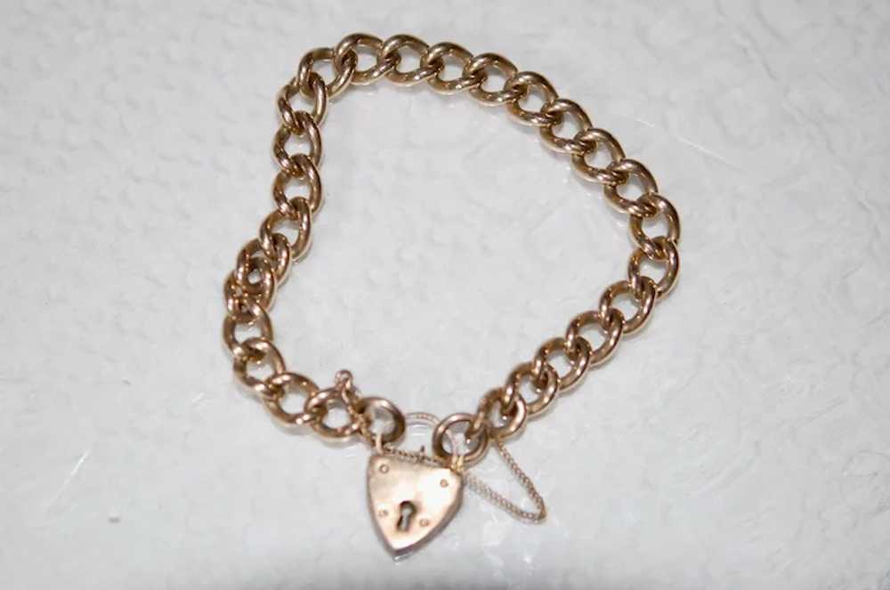 Antique Lover's  Padlock Bracelet - image 3