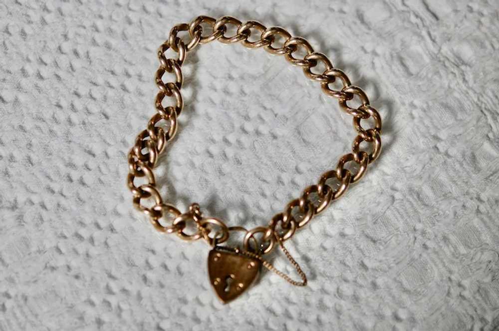 Antique Lover's  Padlock Bracelet - image 4