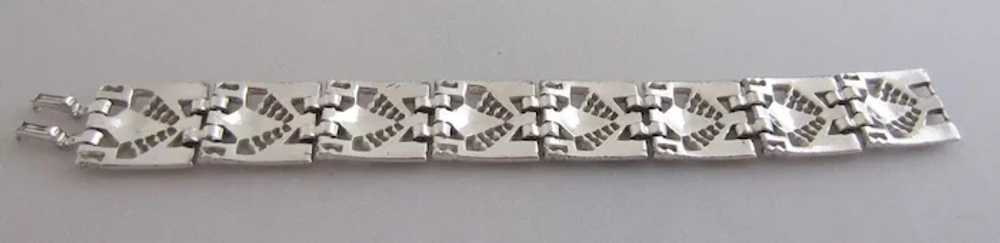 Lovely MAZER Art Deco Diamanté LInked Bracelet, c… - image 4