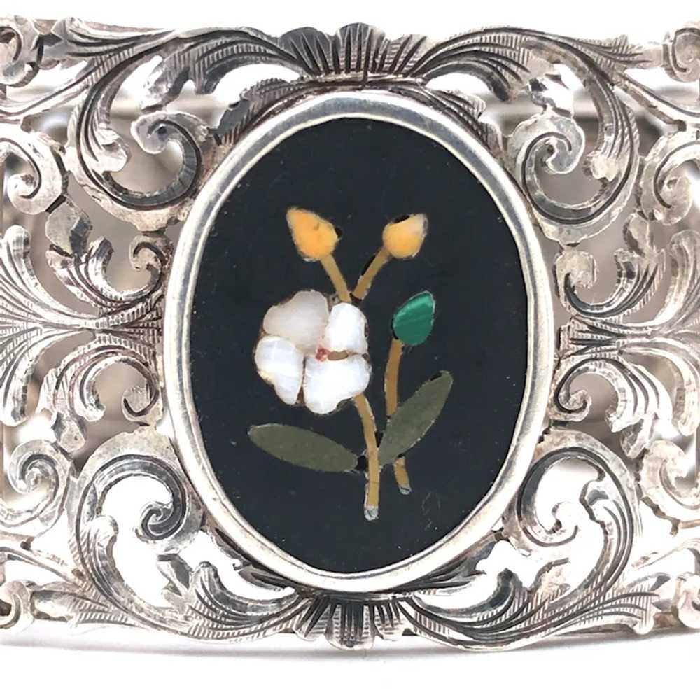 Victorian Pietra Dura Floral Motif Italian 19th C… - image 6