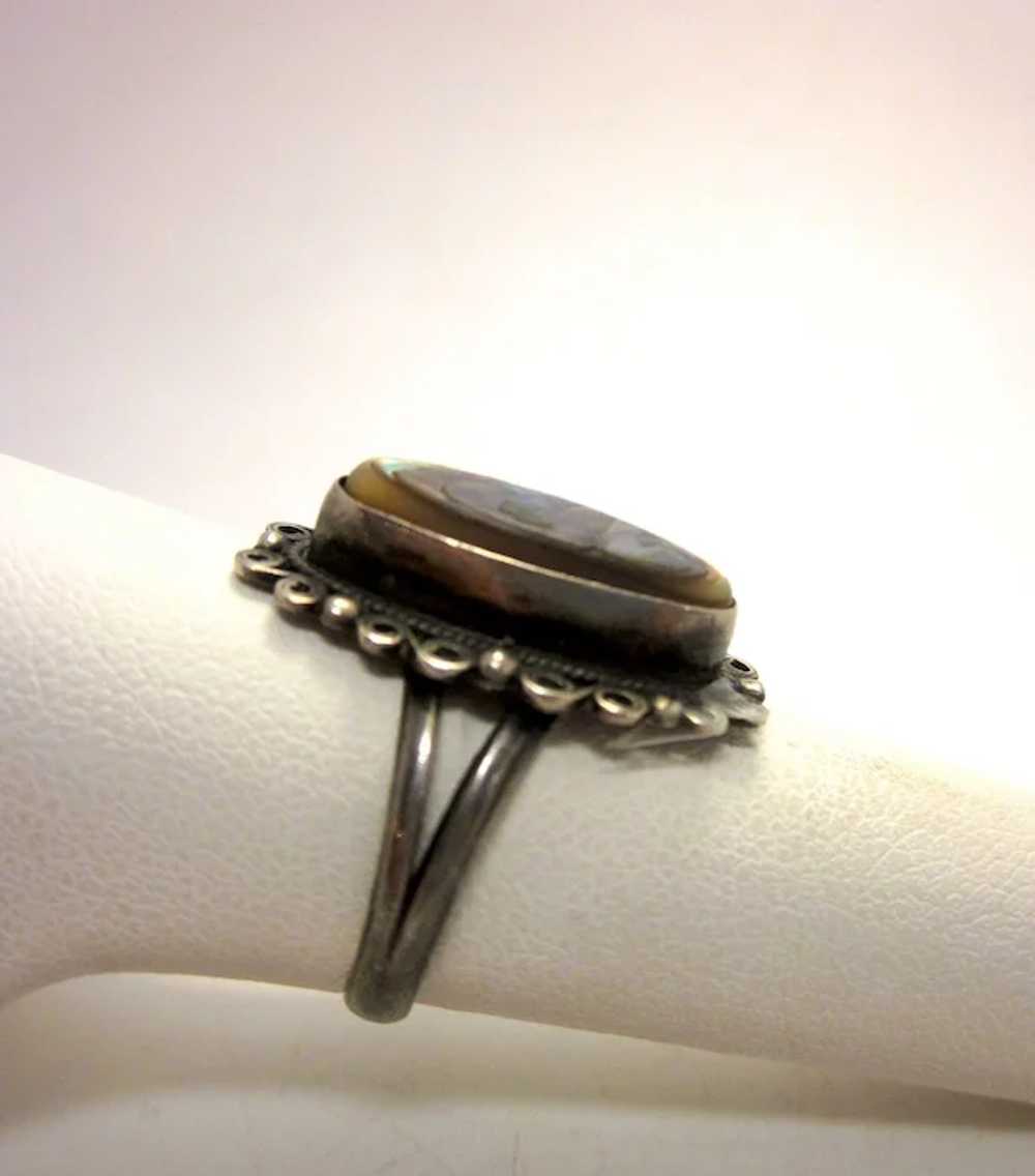 Vintage Sterling Silver and Abalone Artisan State… - image 7