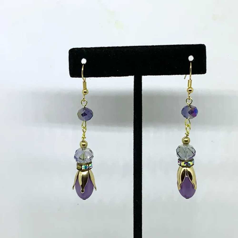 Earrings from Upcycled/repurposed Vintage Jewelry… - image 2