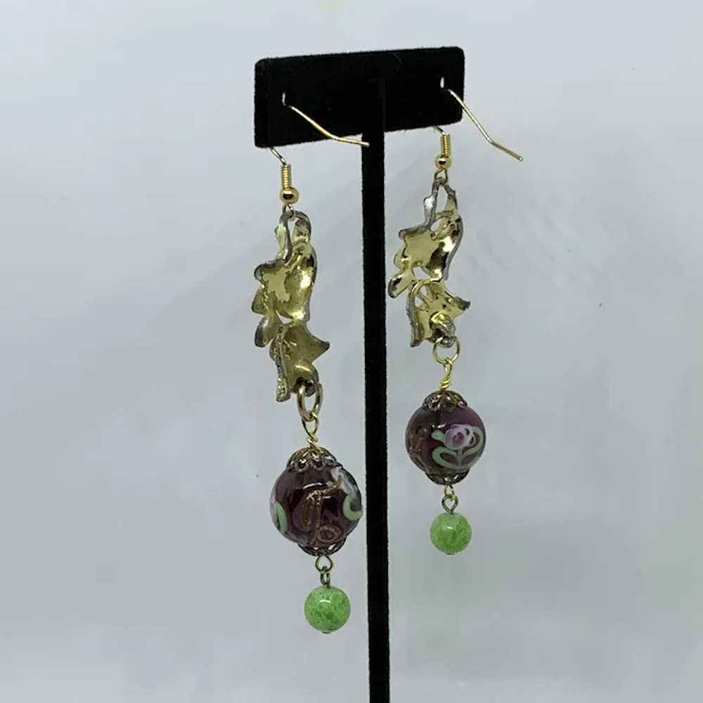 Long Earrings from Upcycled Vintage Jewelry Weddi… - image 6