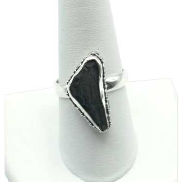 Moldavite Ring - Sterling Silver - image 1