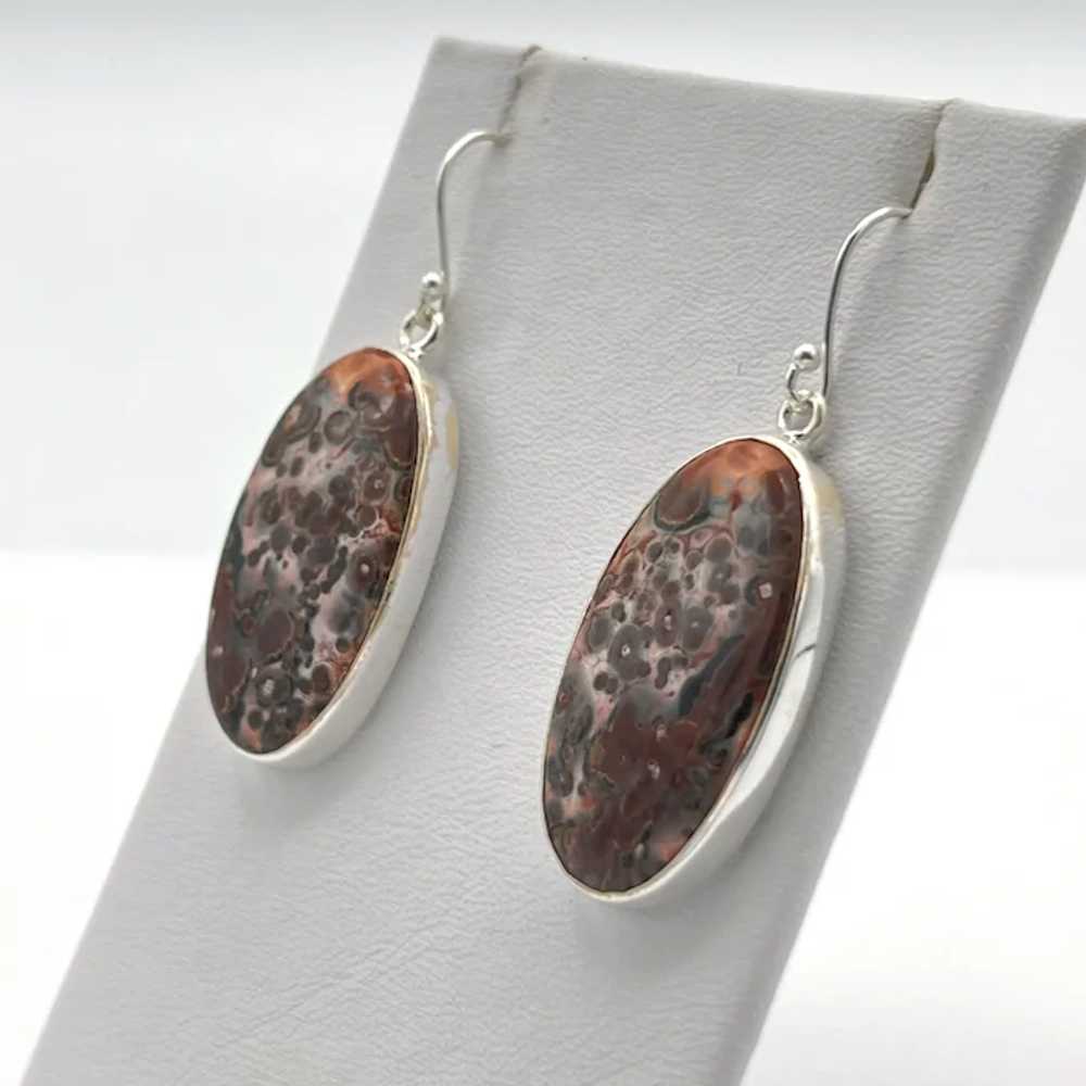 Lace Jasper Earrings - Sterling Silver - image 2